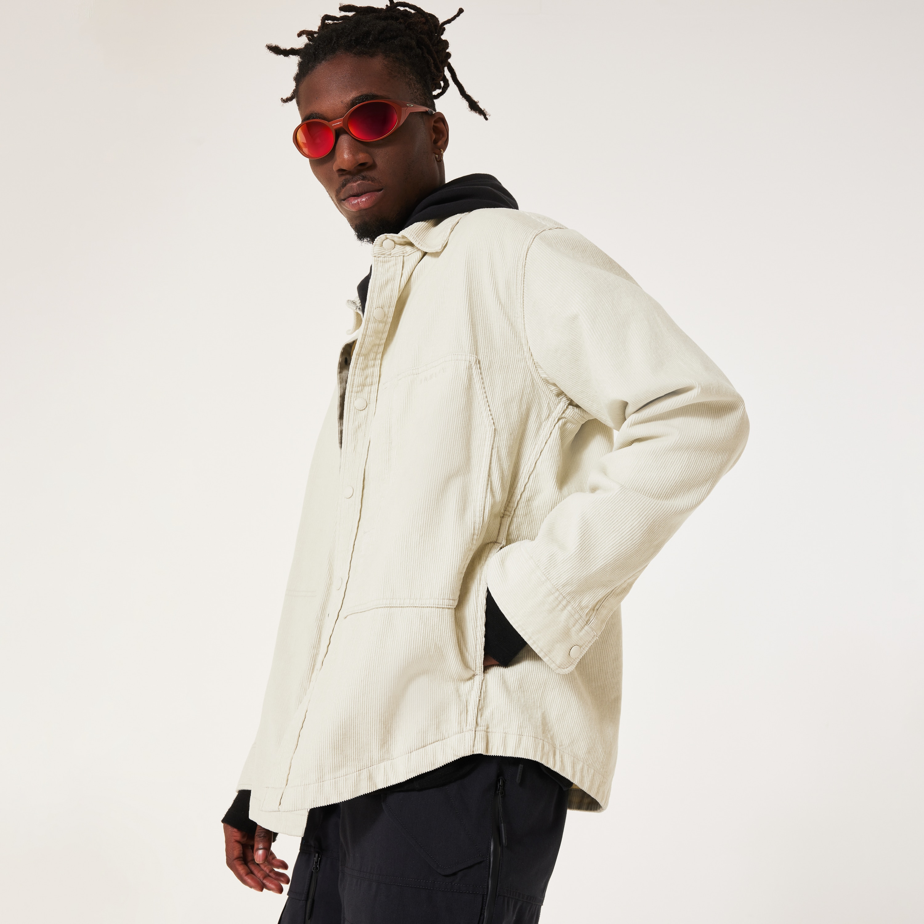 Oakley Sreetpeak Corduroy Overshirt In White