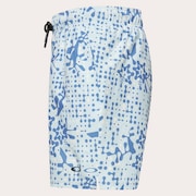 All Hibiscus 17'' Beachshort - Monog Pixels Frost