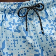 All Hibiscus 17'' Beachshort - Monog Pixels Frost