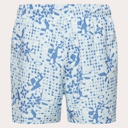 All Hibiscus 17'' Beachshort - Monog Pixels Frost