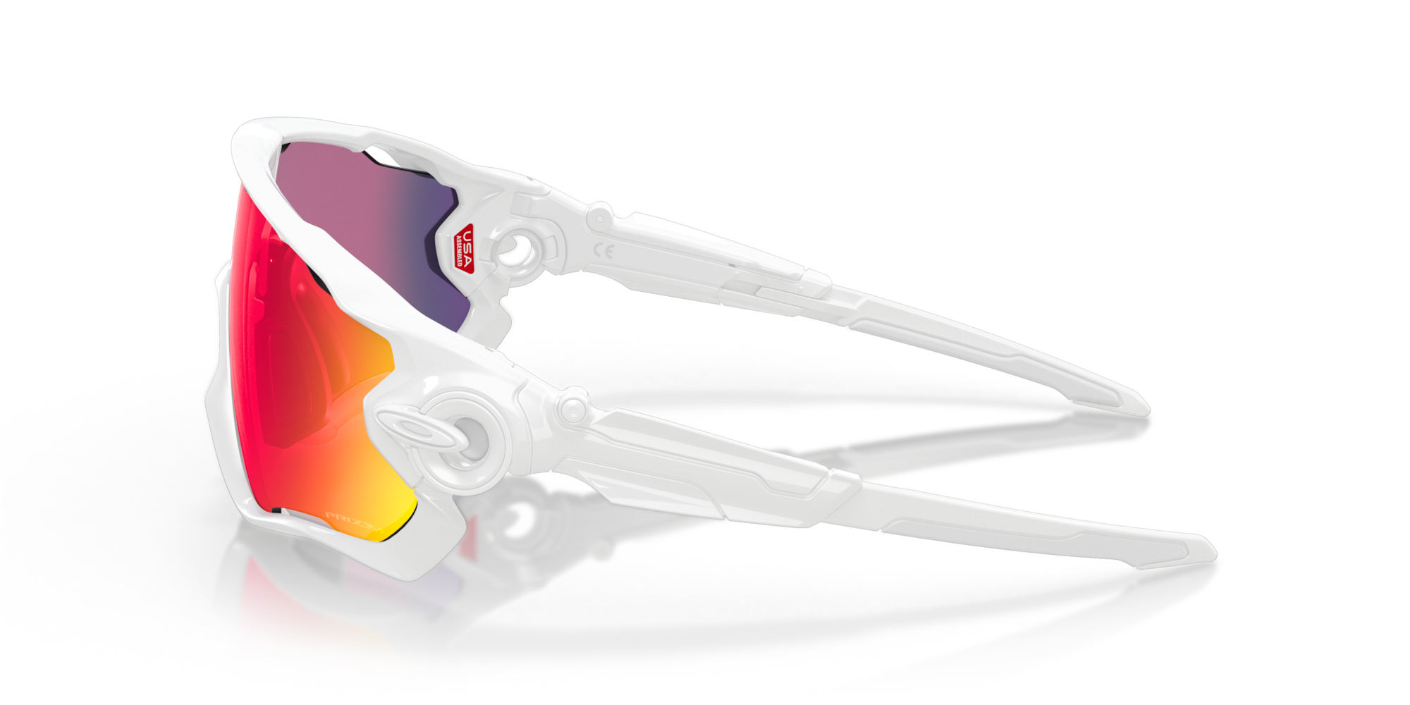 Oakley Jawbreaker™ Sunglasses with Polished White Frame and Prizm Road ...