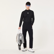 Skull Thickness LS Mock Shirt - Blackout
