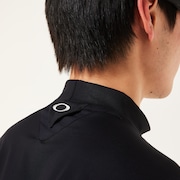 Skull Thickness LS Mock Shirt - Blackout