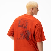 Camiseta Oakley Bunker Project - Flame Red