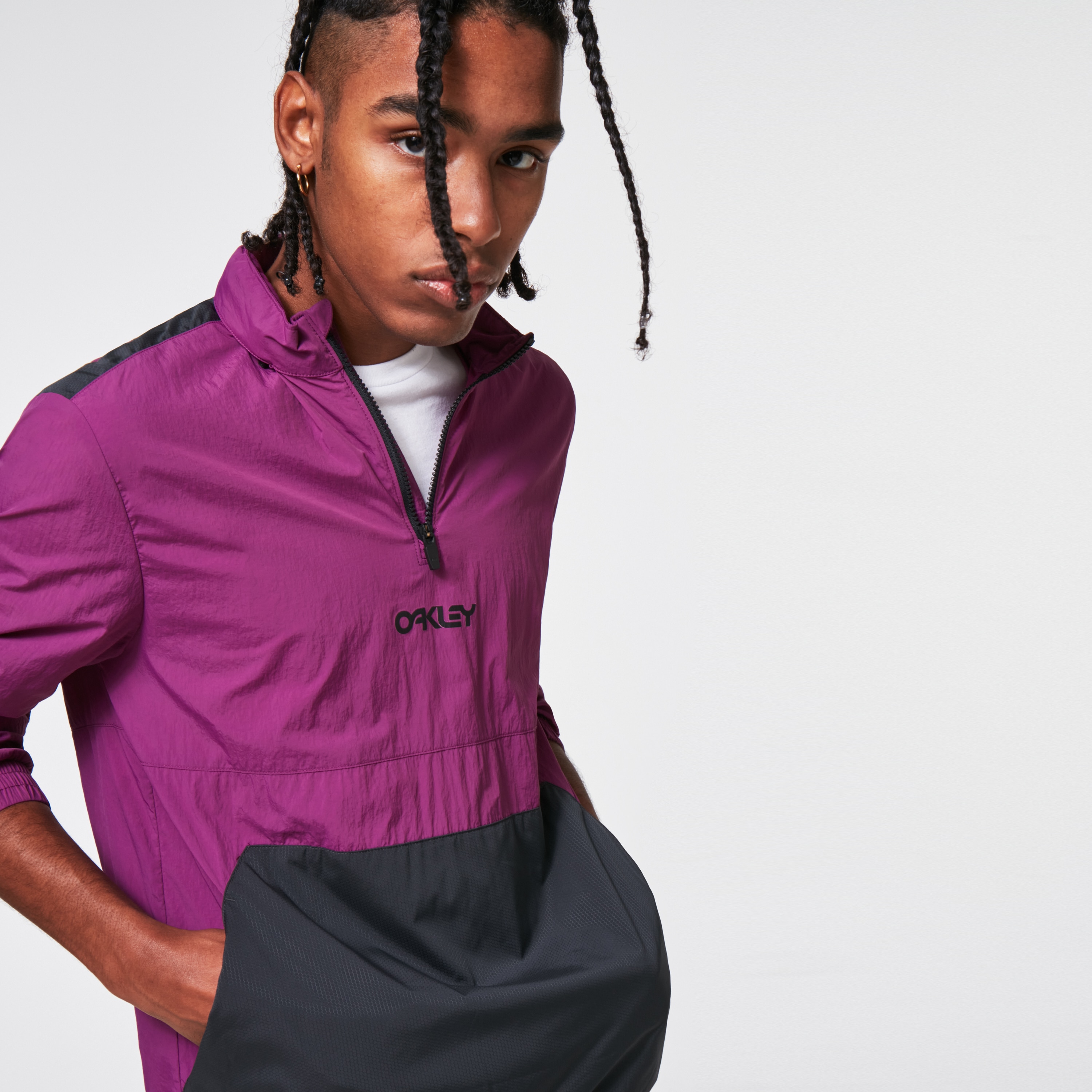 L CHALLENGER　PACKABLE FIRE ANORAK パープル CHALLENGER/PACKABLE FIRE ANORAK（PURPLE/BLACK）［パッカブル