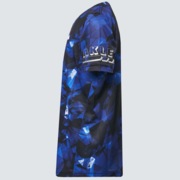 （子供用) Striking Qd S/S Tee Ytr 1.0 - Blue Storm Print