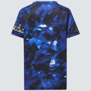 （子供用) Striking Qd S/S Tee Ytr 1.0 - Blue Storm Print