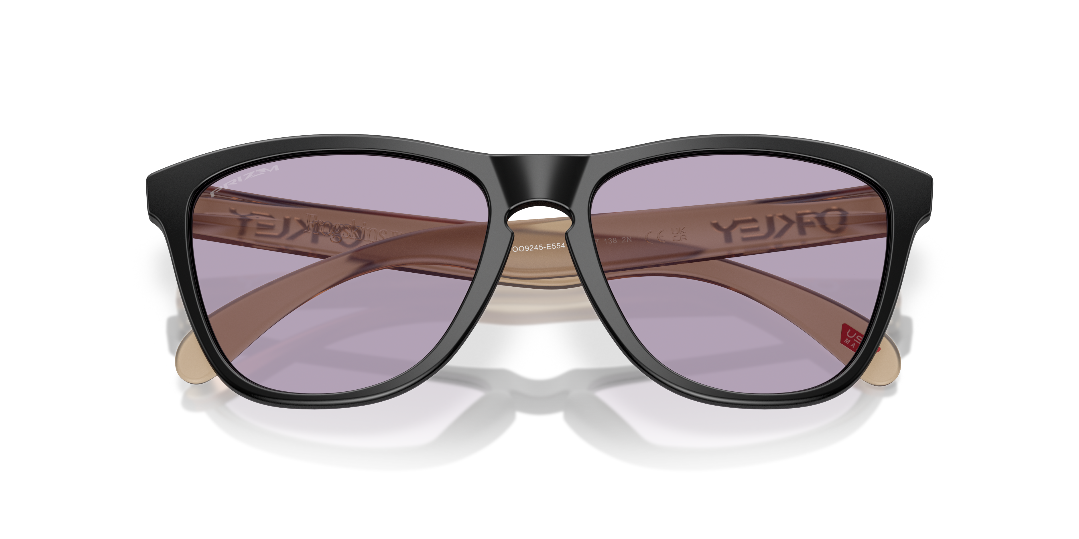 小物 OAKLEY Frogskins LX SunglassBlack9245-01 Frogskins™ (Low Bridge Fit) Prizm Black Polarized Lenses, Matte
