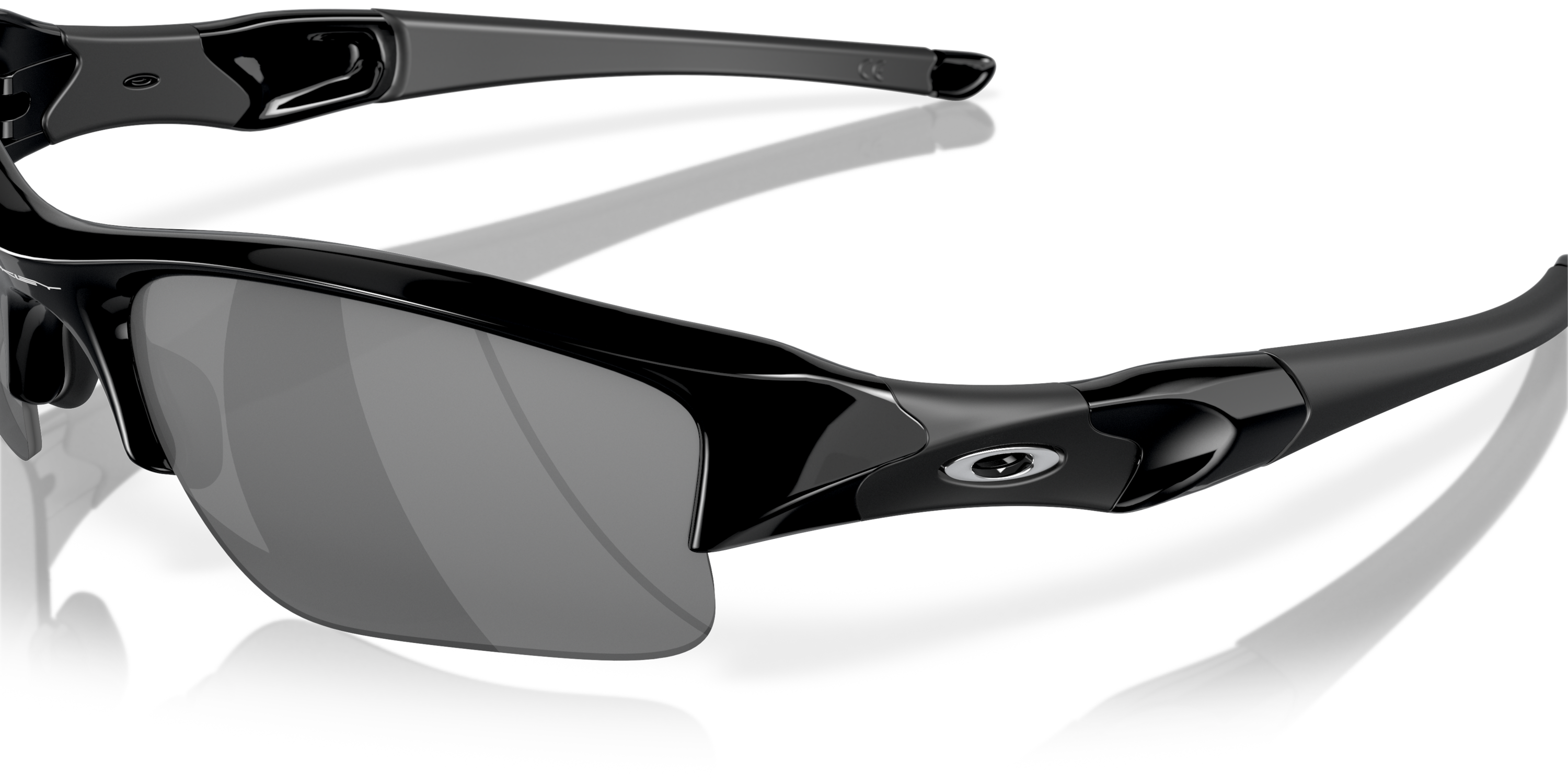 Flak Jacket® XLJ Black Iridium Lenses, Jet Black Frame