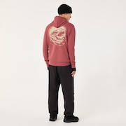 Futurescape Fossil Hoodie - Rosewood