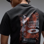 Futurescape Logo Hibiscus Tee - Pitch Black