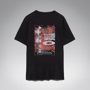 Futurescape Logo Hibiscus Tee - Pitch Black