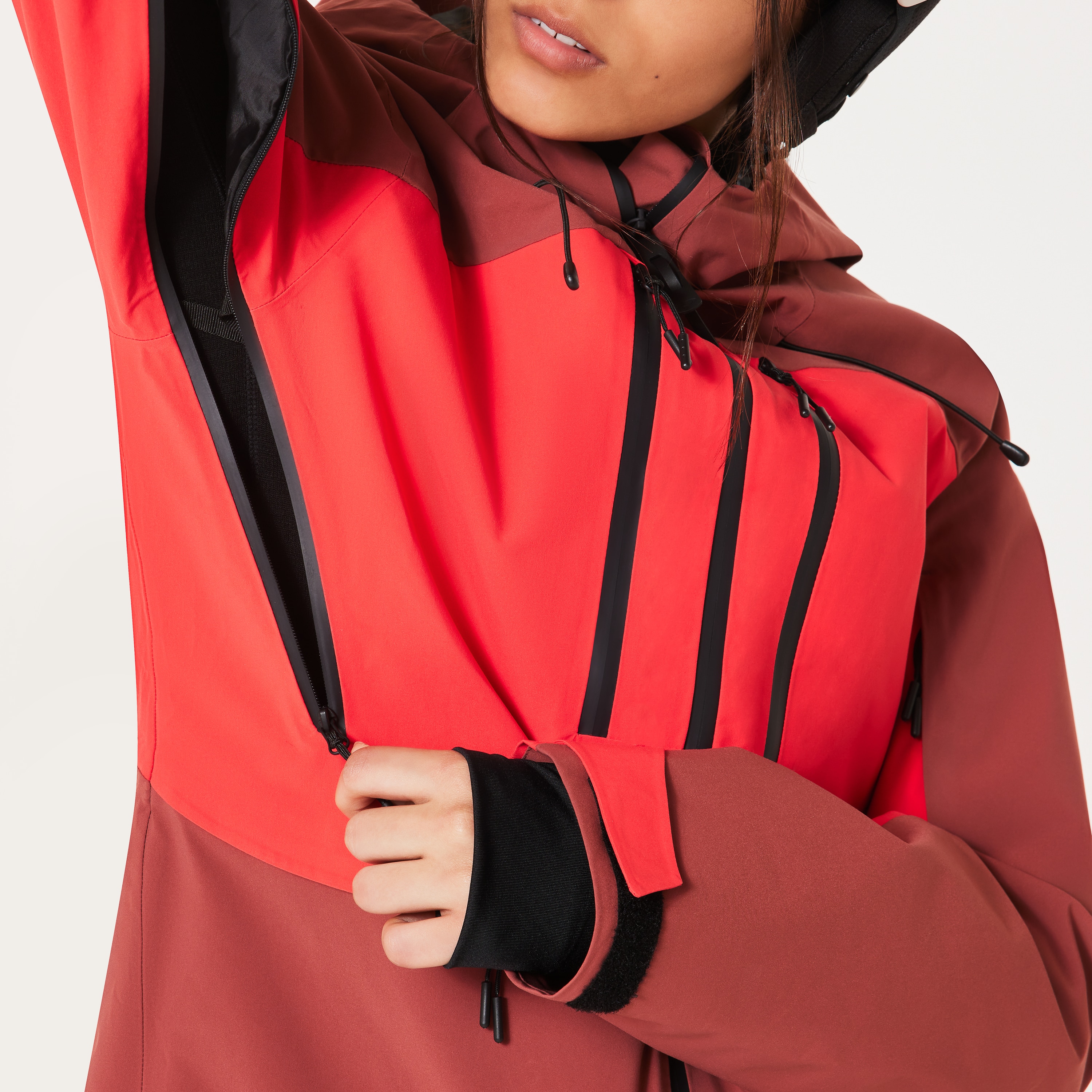 Oakley W. Kendall RC Shell Jacket - Hibiscus Red/Rosewood | Oakley® US