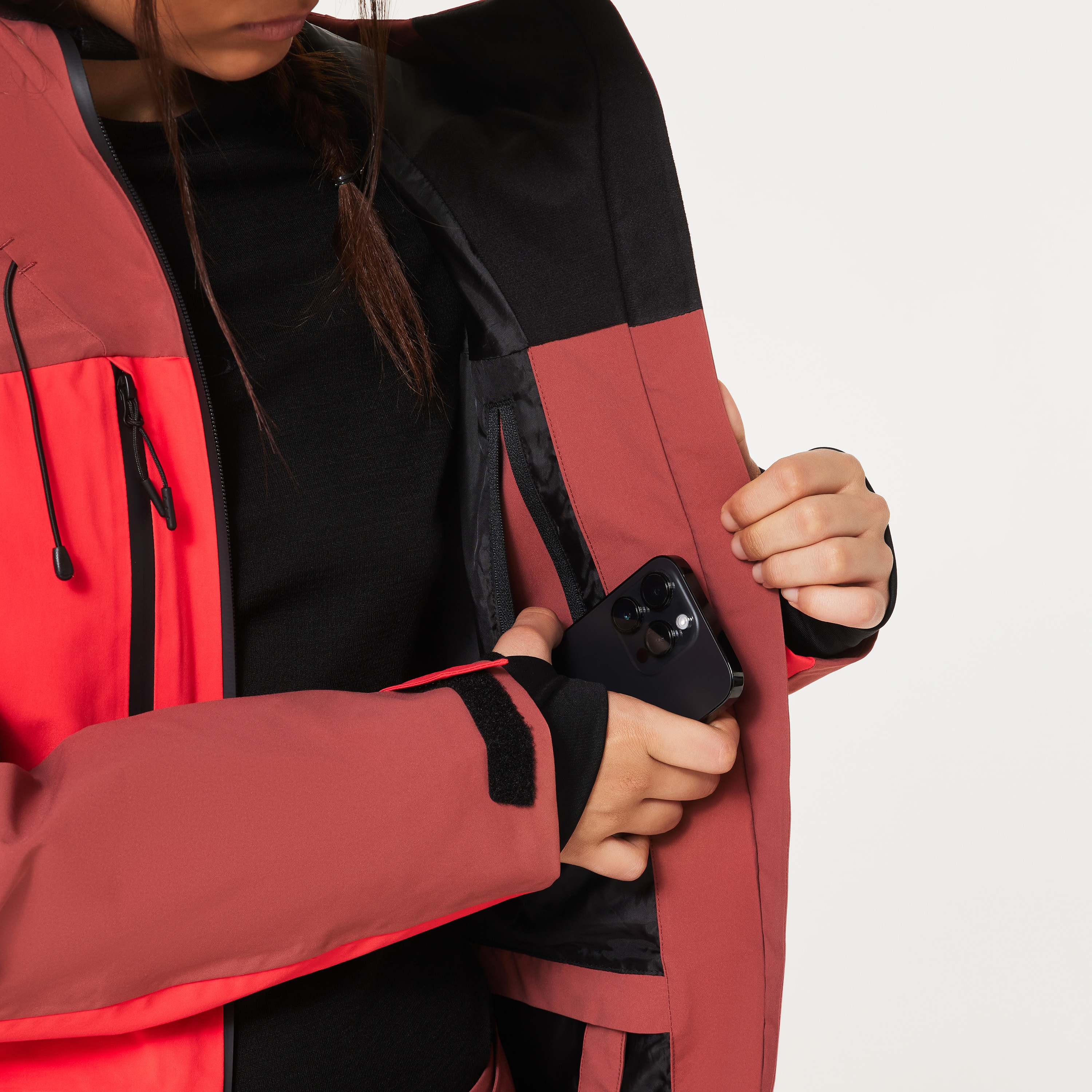 Oakley W. Kendall RC Shell Jacket - Hibiscus Red/Rosewood | Oakley® US