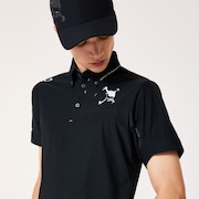 Skull Cool Stretch Slashed Shi - Pitch Black
