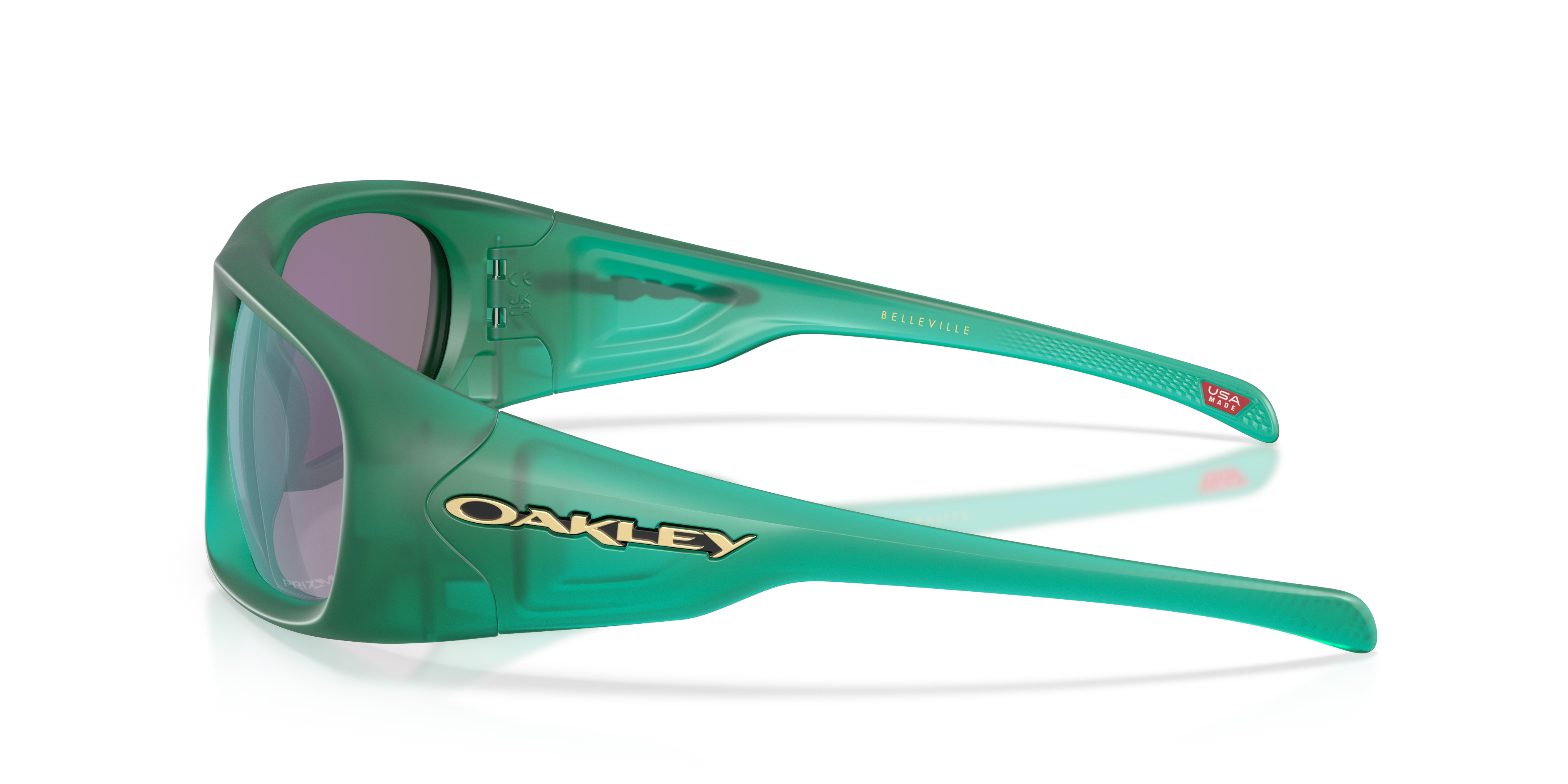 Belleville Prizm Jade Lenses, Matte Transparent Viridian Frame