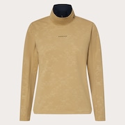 Elevate Embossed LS Mock Shirt - Antique Bronze