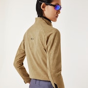 Elevate Embossed LS Mock Shirt - Antique Bronze