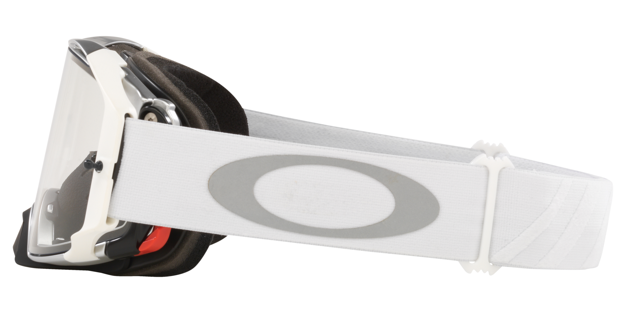 Oakley Airbrake MX Goggles With Tuff Blocks White Strap And Clear oakley-airbrake-mx-goggles-with-tuff-blocks-white-strap-and-clear