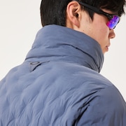 Skull Ideally Hybrid Puff Jacket - Blue Tar