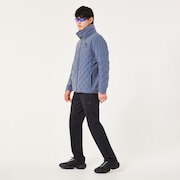 Skull Ideally Hybrid Puff Jacket - Blue Tar