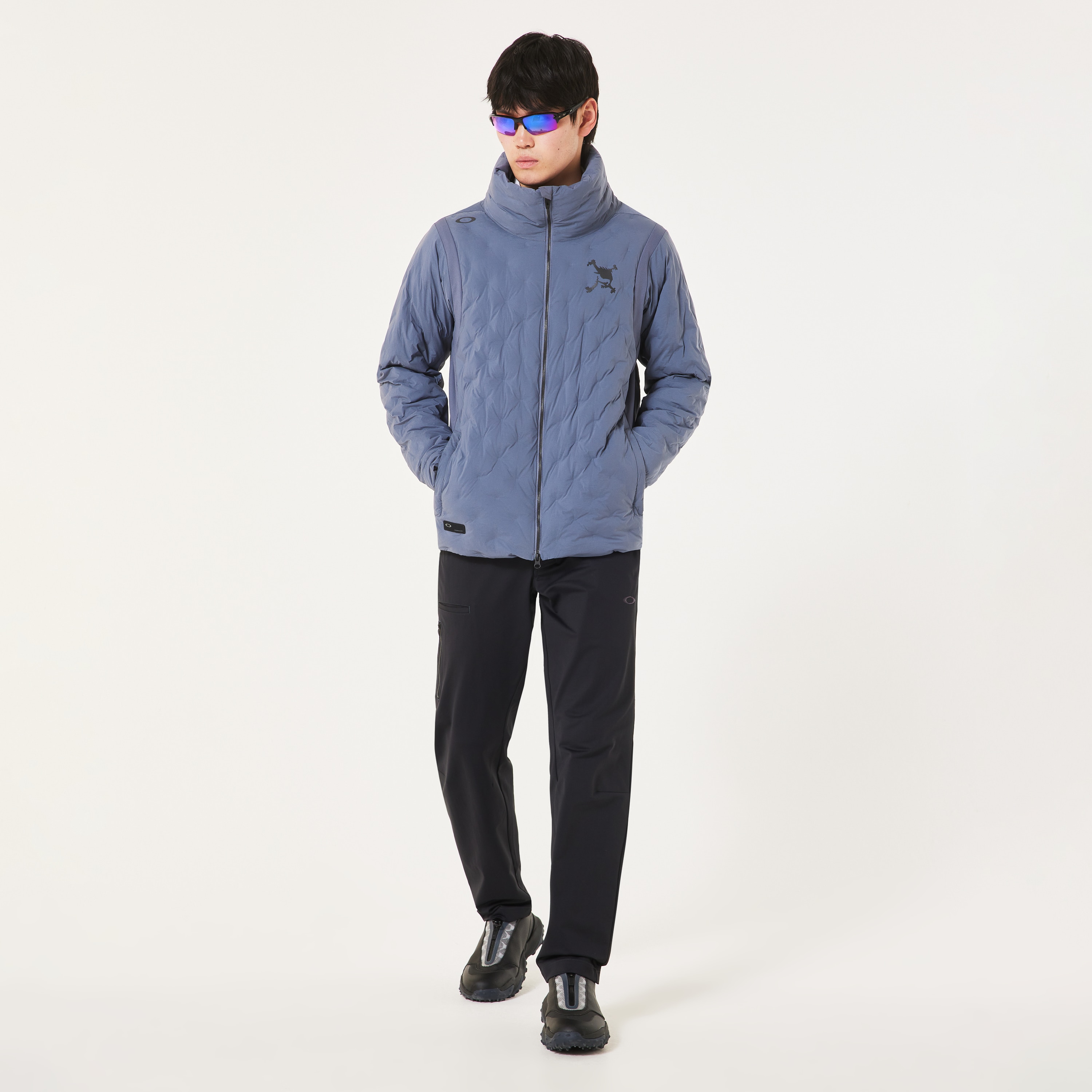 か*ち様 Y2K OAKLEY　シェルジャケット 90s - Y2K OAKLEY オークリー ナイロン シェル ジャケット ブラック