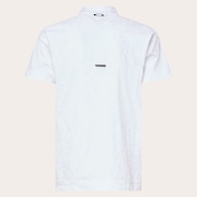 Skull Spotted Jacquard Mock - White