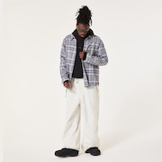 Oak Plaid LS Shirt - Cement/Graphite/White