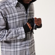 Oak Plaid LS Shirt - Cement/Graphite/White