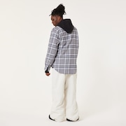 Oak Plaid LS Shirt - Cement/Graphite/White