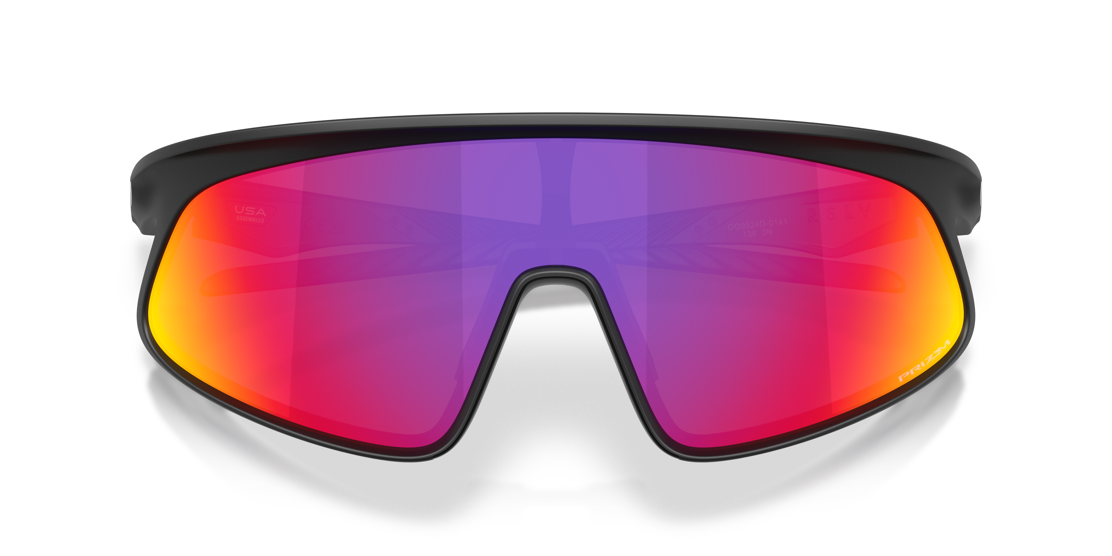 Oakley RSLV 141 Sunglasses with Matte Black Frame and Prizm Road