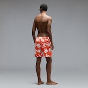 Canary Palms Rc 18" Beachshort - Camo Hibiscus Av Orange