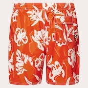 Canary Palms Rc 18" Beachshort - Camo Hibiscus Av Orange