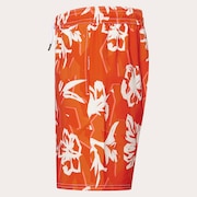 Canary Palms Rc 18" Beachshort - Camo Hibiscus Av Orange