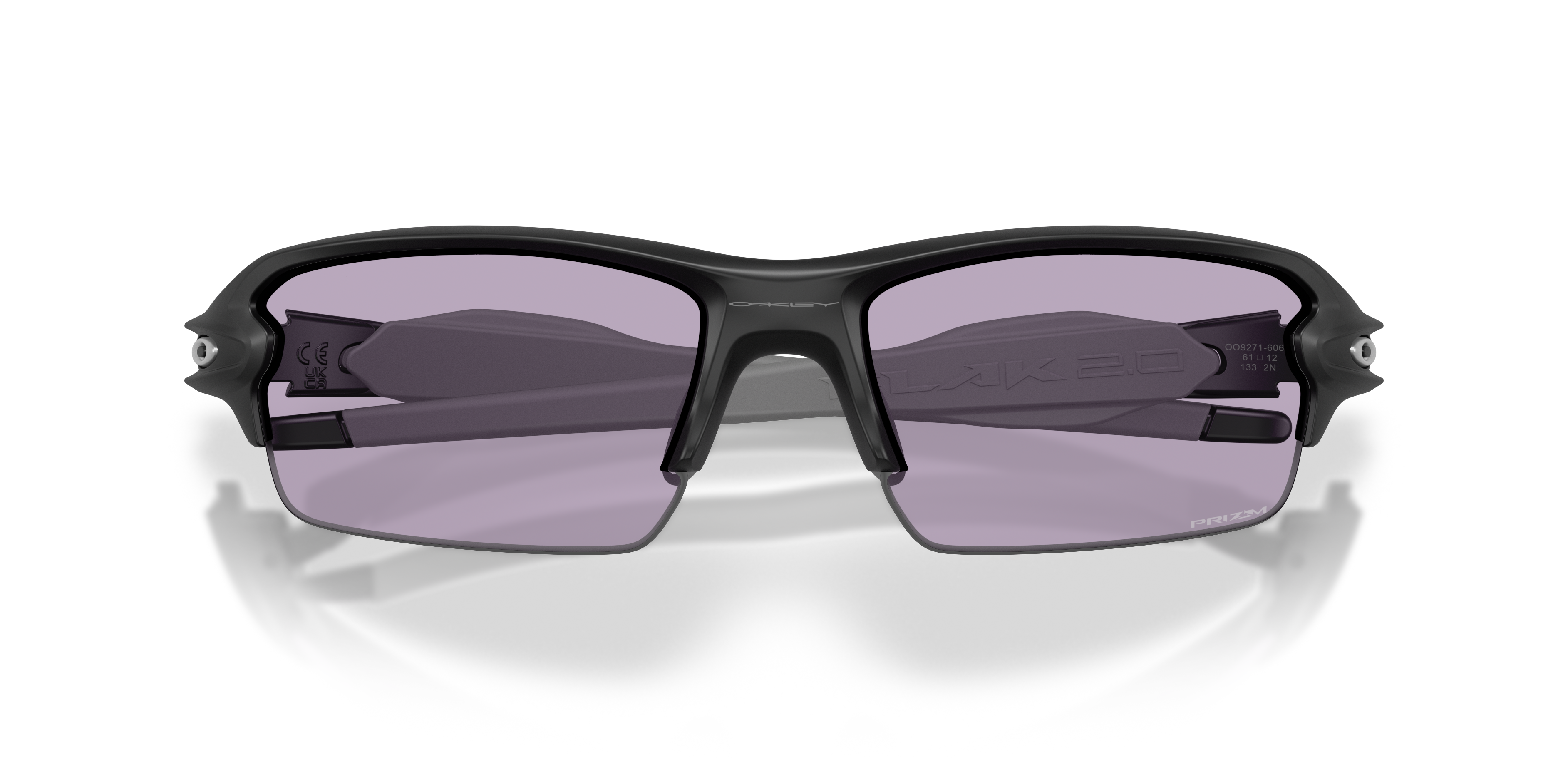 Oakley FLAK2.0ココロCollection Flak® 2.0 (Low Bridge Fit) Prizm Golf Lenses, Polished Black Frame