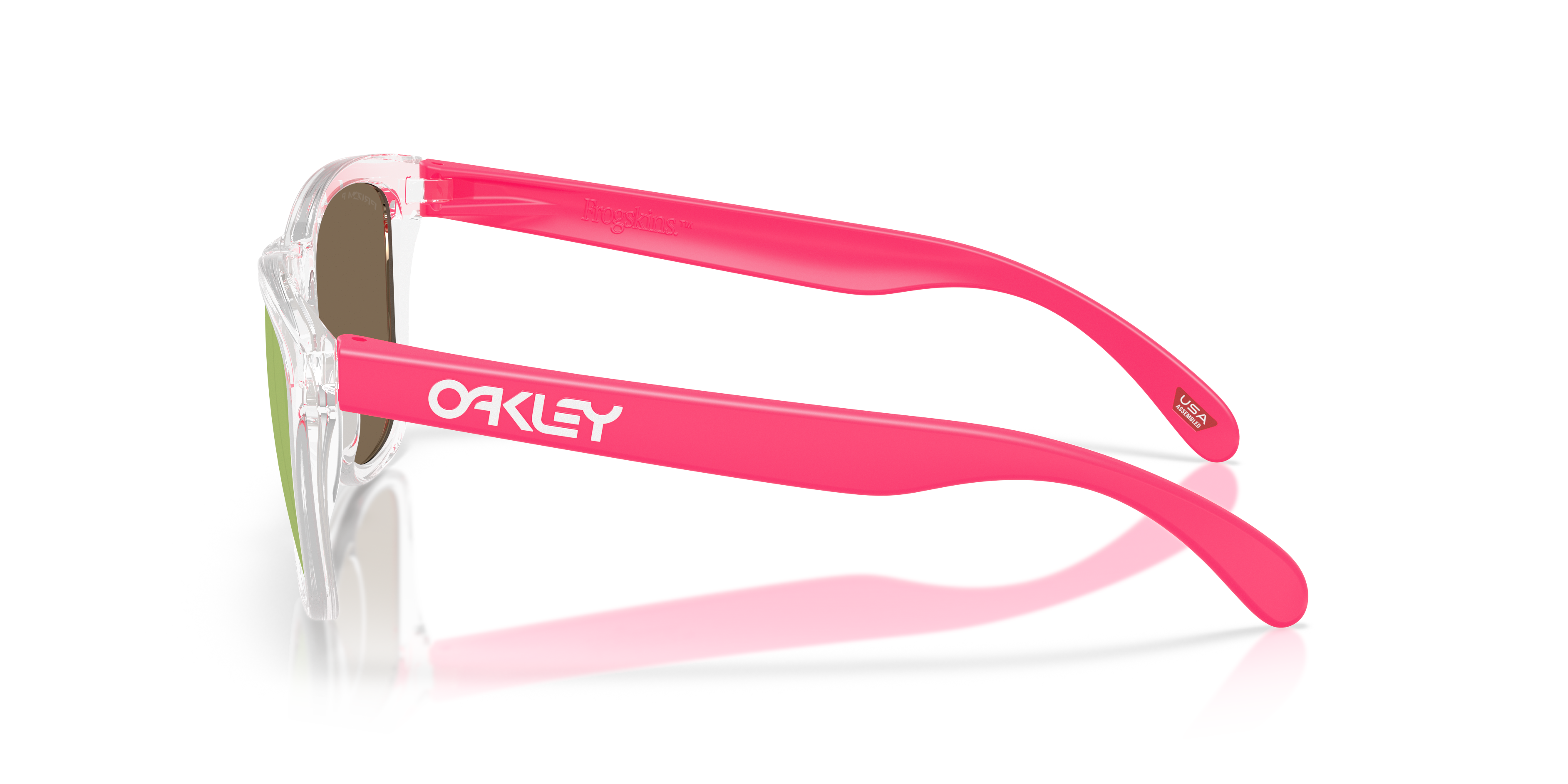 Oakley Frogskins™ Neon Pop Collection Sunglasses with Clear Frame