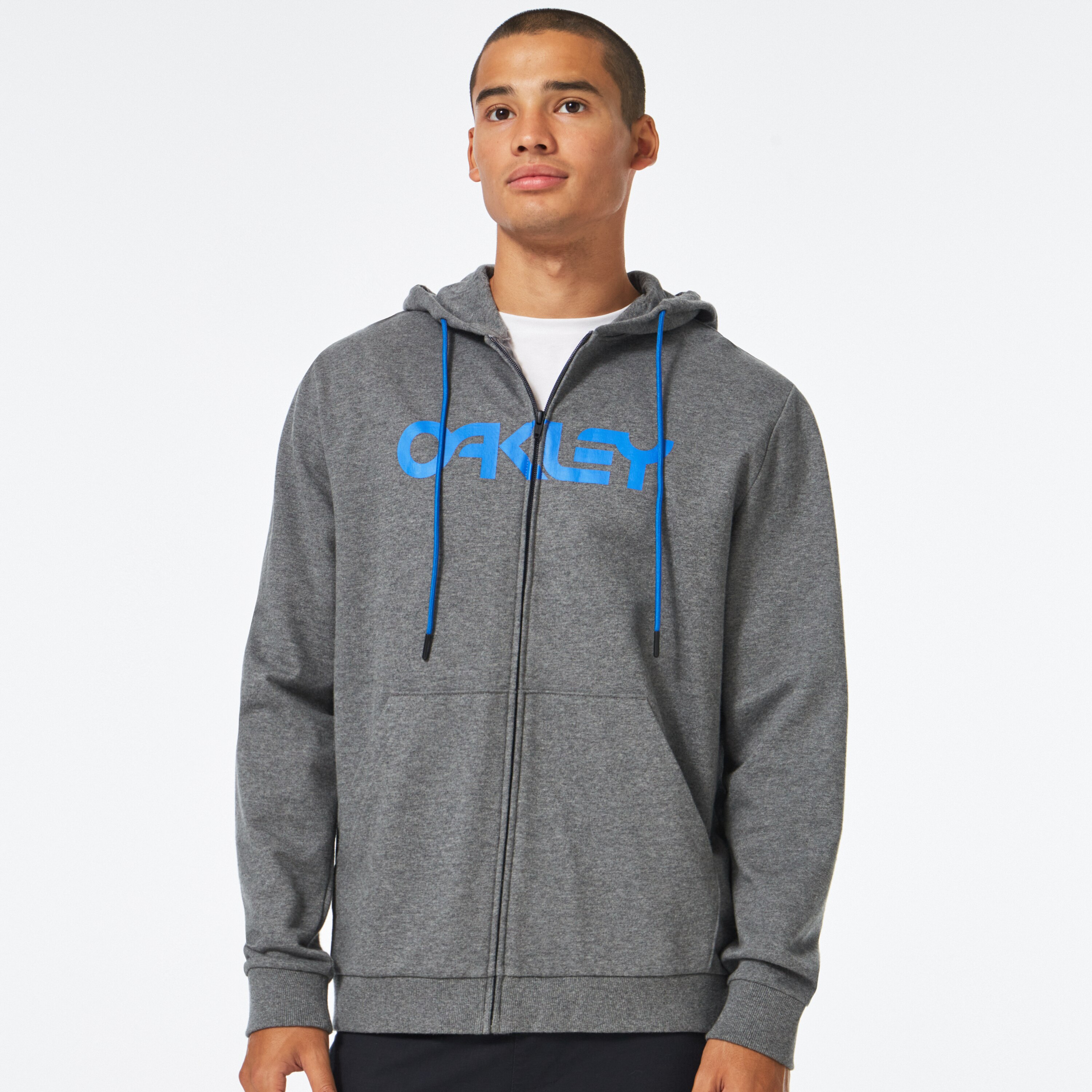 Oakley Teddy Full Zip Hoodie - New Athletic Gray/Ozone