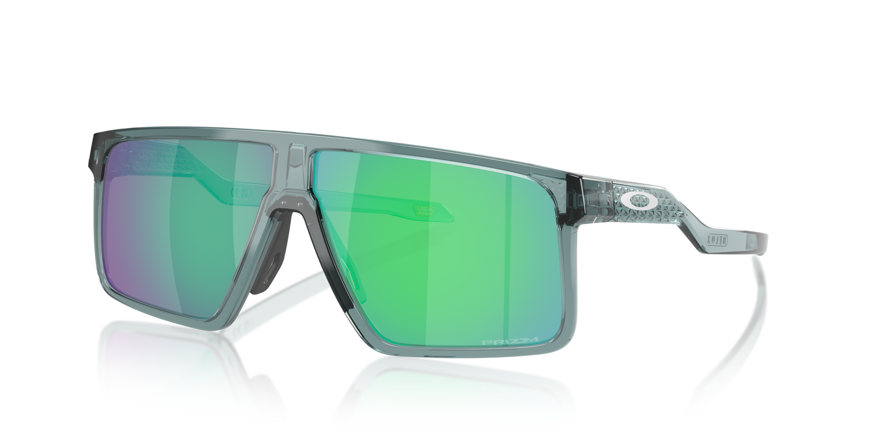 Helux Prizm Jade Lenses, Crystal Black Frame Sunglasses | Oakley® LU