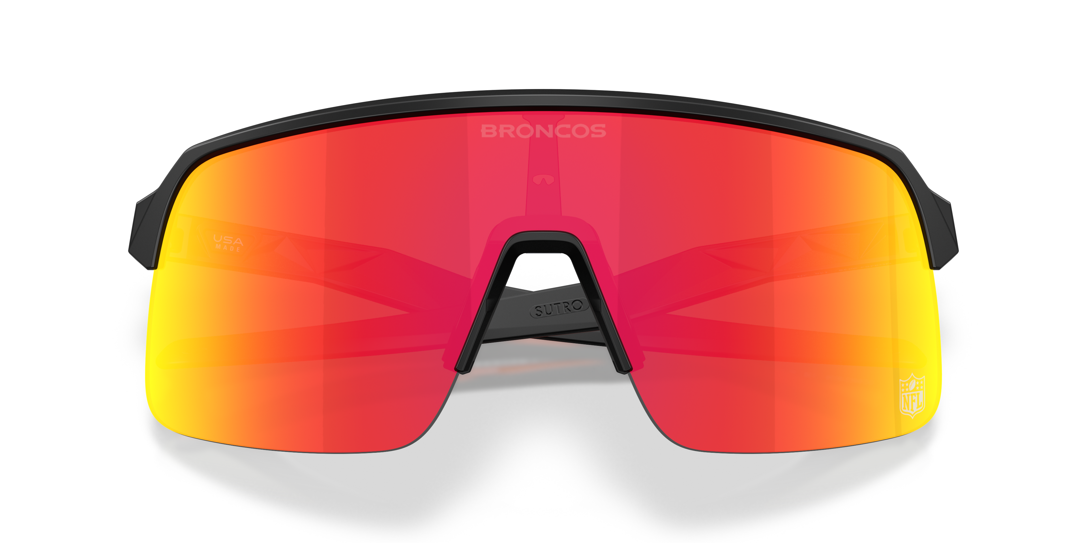 Oakley Denver Broncos Sutro Lite Sunglasses with Matte Black Frame