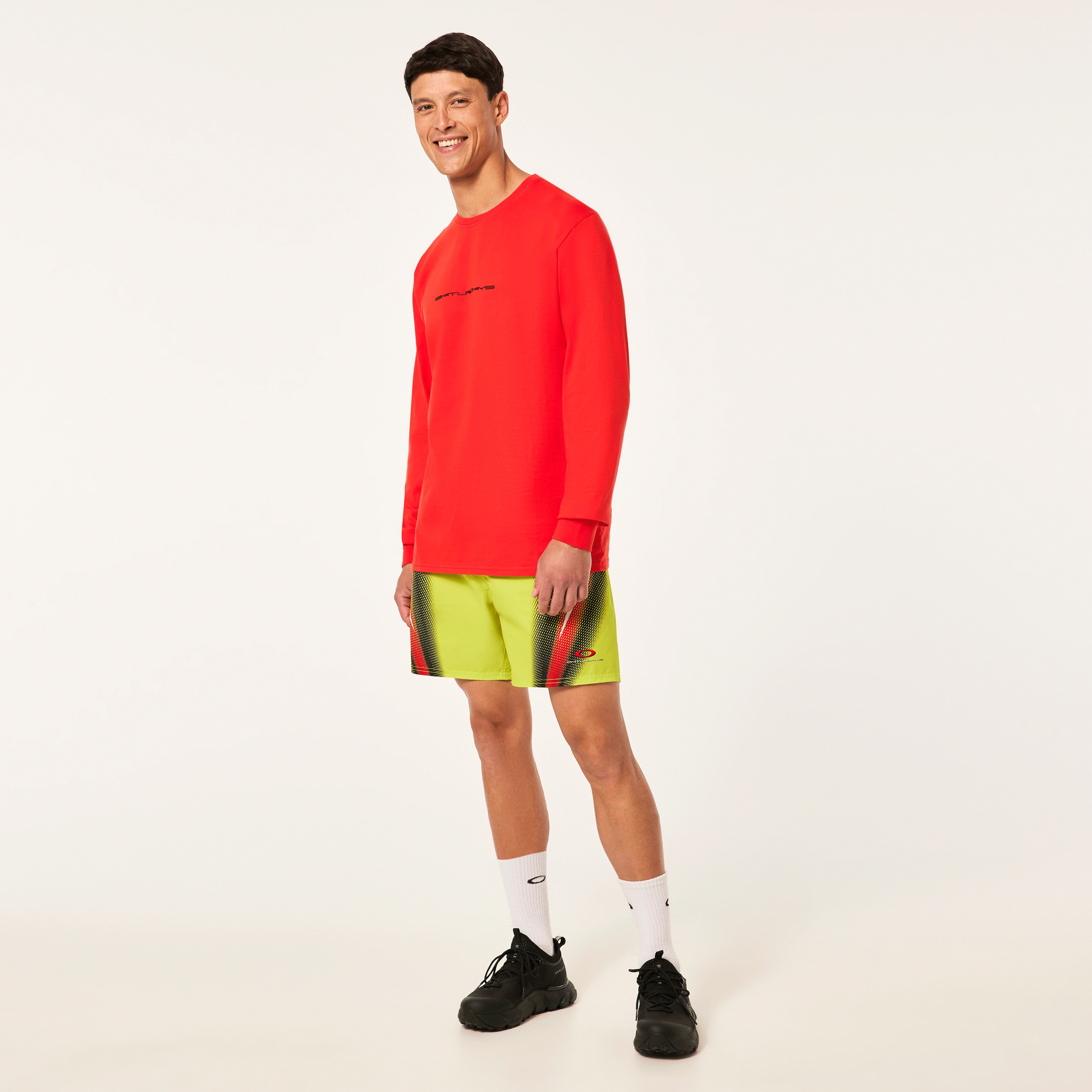 Oakley Saturdays NYC X Oakley LS Tee - Flame Scarlet | Oakley® US