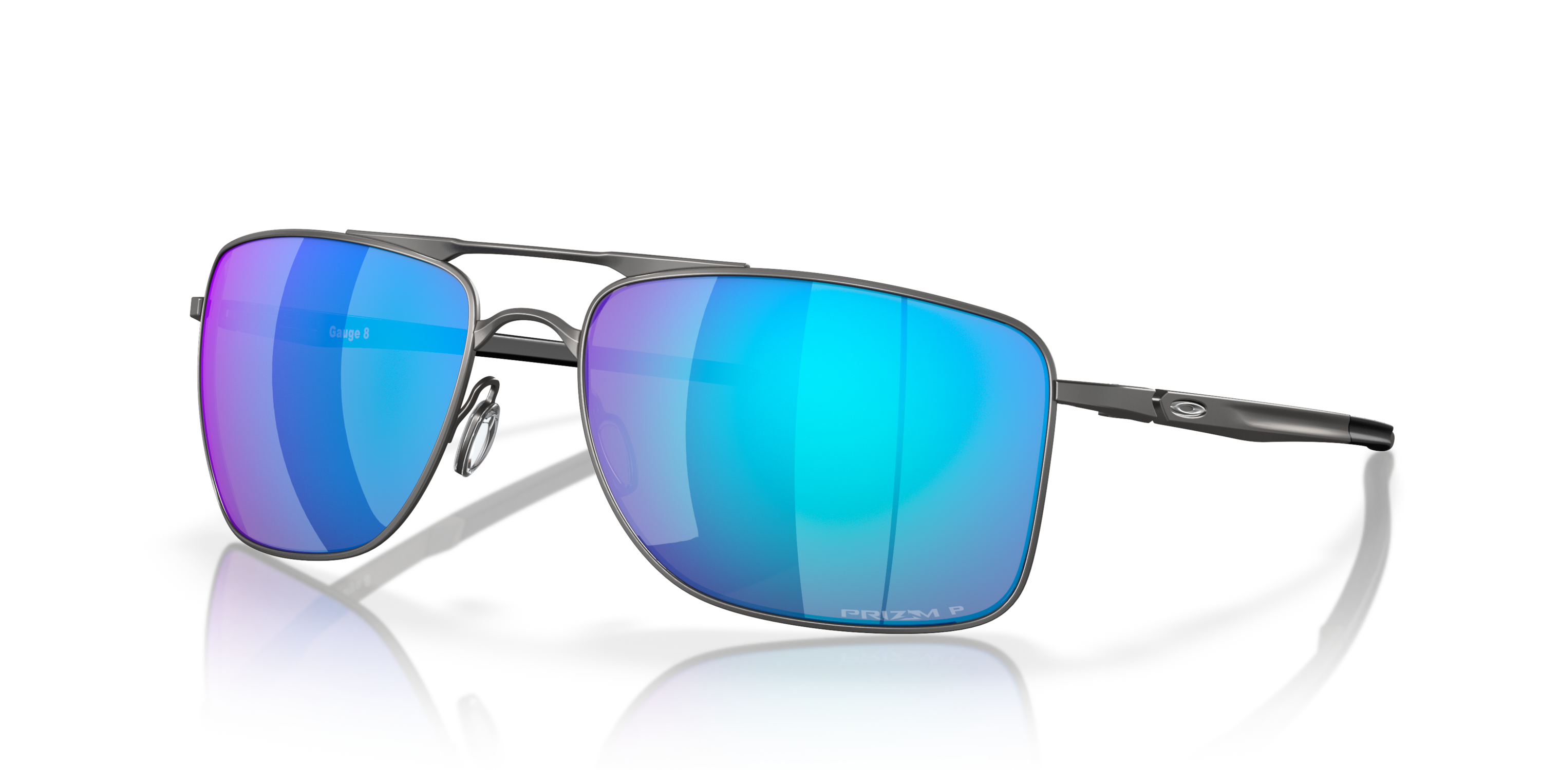 Gauge 8 Prizm Sapphire Polarized Lenses, Matte Gunmetal Frame