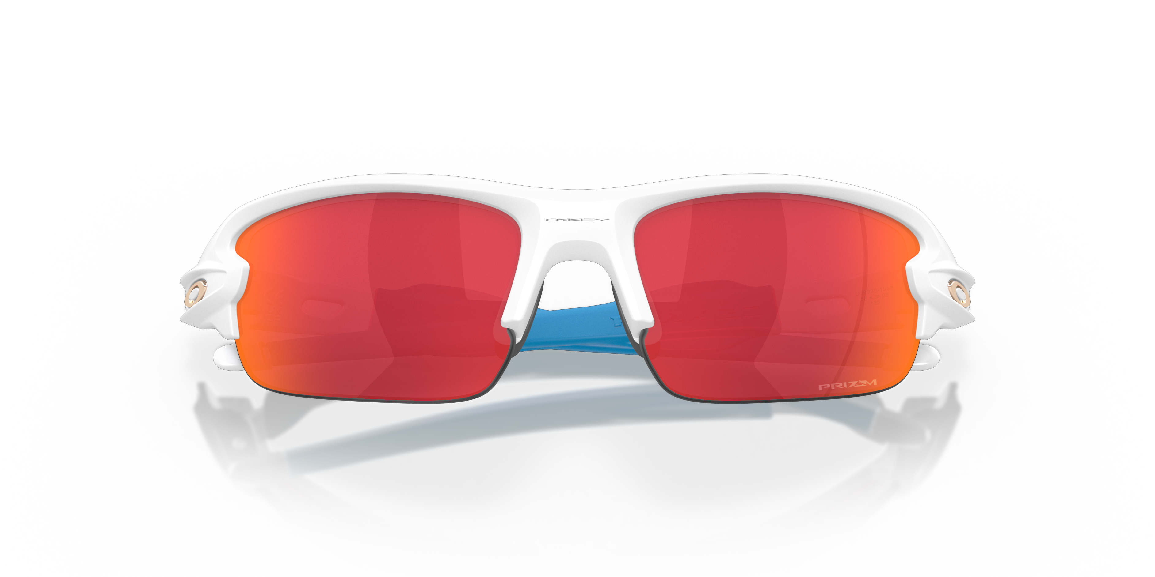 Flak® XXS (Youth Fit) Prizm Sapphire Lenses, Matte White