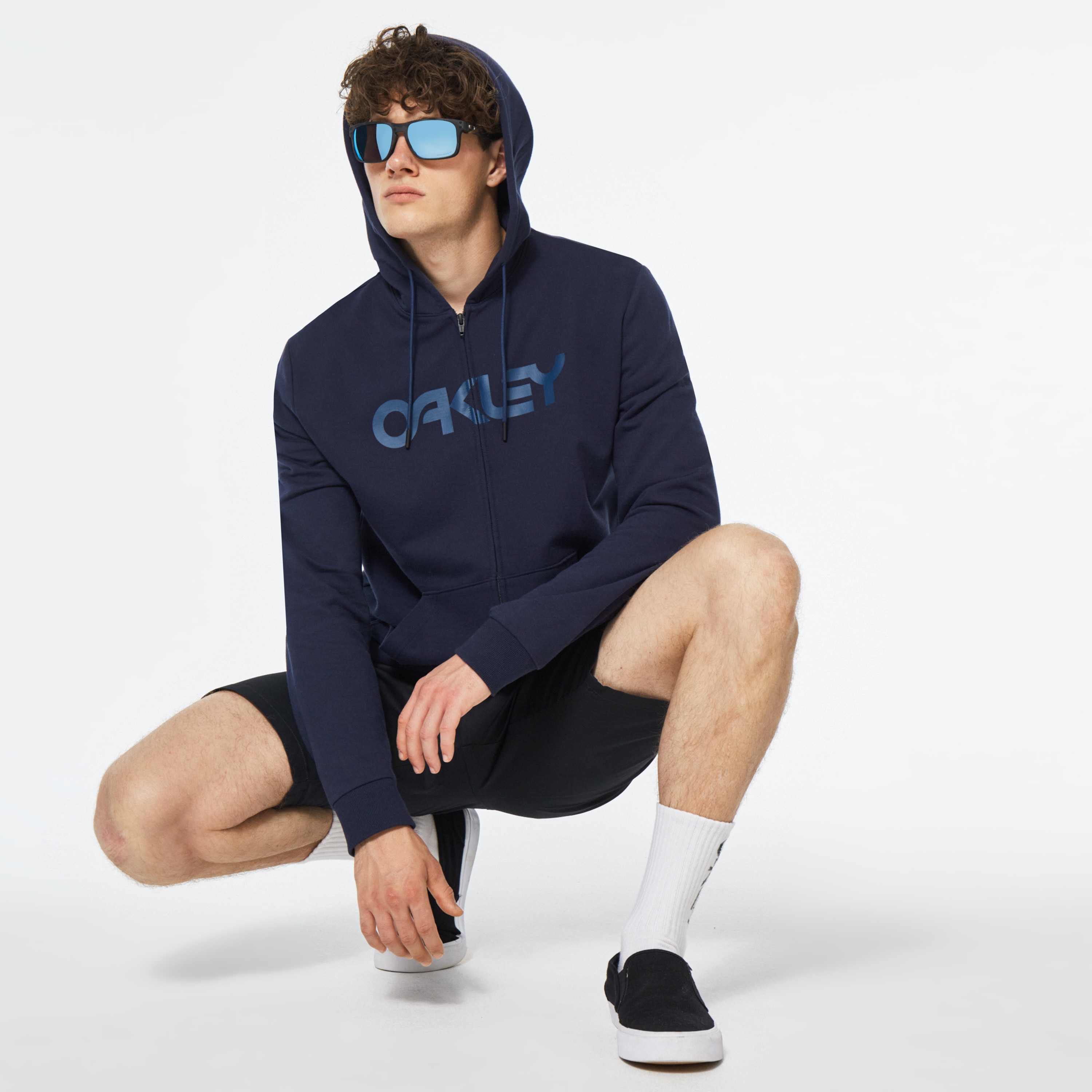 Oakley Teddy Full Zip Hoodie - Fathom/Poseidon | Oakley® US