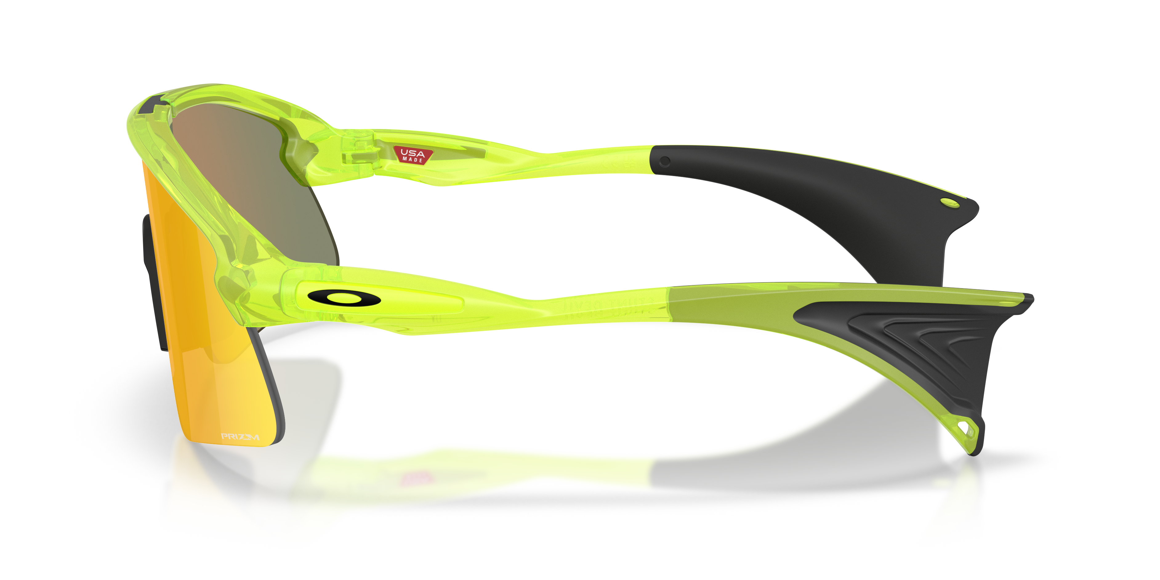 Oakley Stunt Devil S Sunglasses with Grey Smoke Frame and Prizm