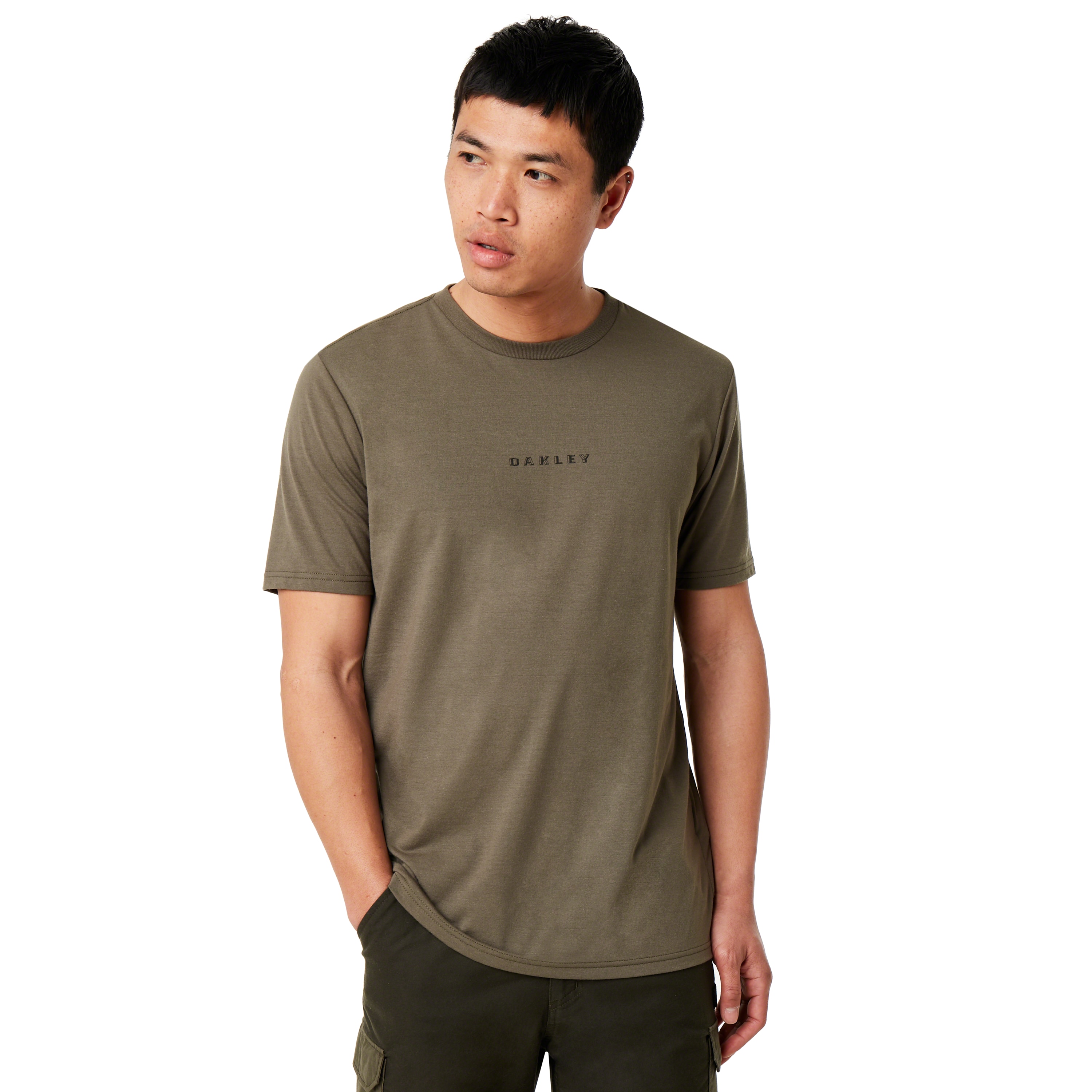 ✨【☆OAKLEY】3D LS シャツ…XL Oakley 3D Logo Tee in Dark Brush | Oakley® | Official Oakley