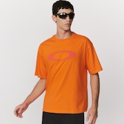 Camiseta Oakley Stretch Ellipse Logo - Neon Orange