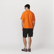 Camiseta Oakley Stretch Ellipse Logo - Neon Orange