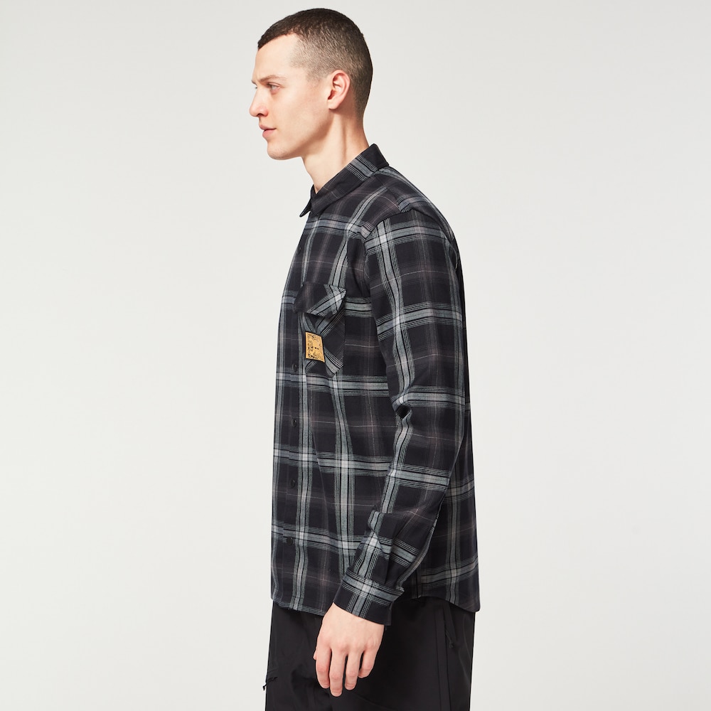 Oakley Tc Skull Flannel Shirt - Black/Grey | Oakley OSI Store | Official  Oakley Standard Issue