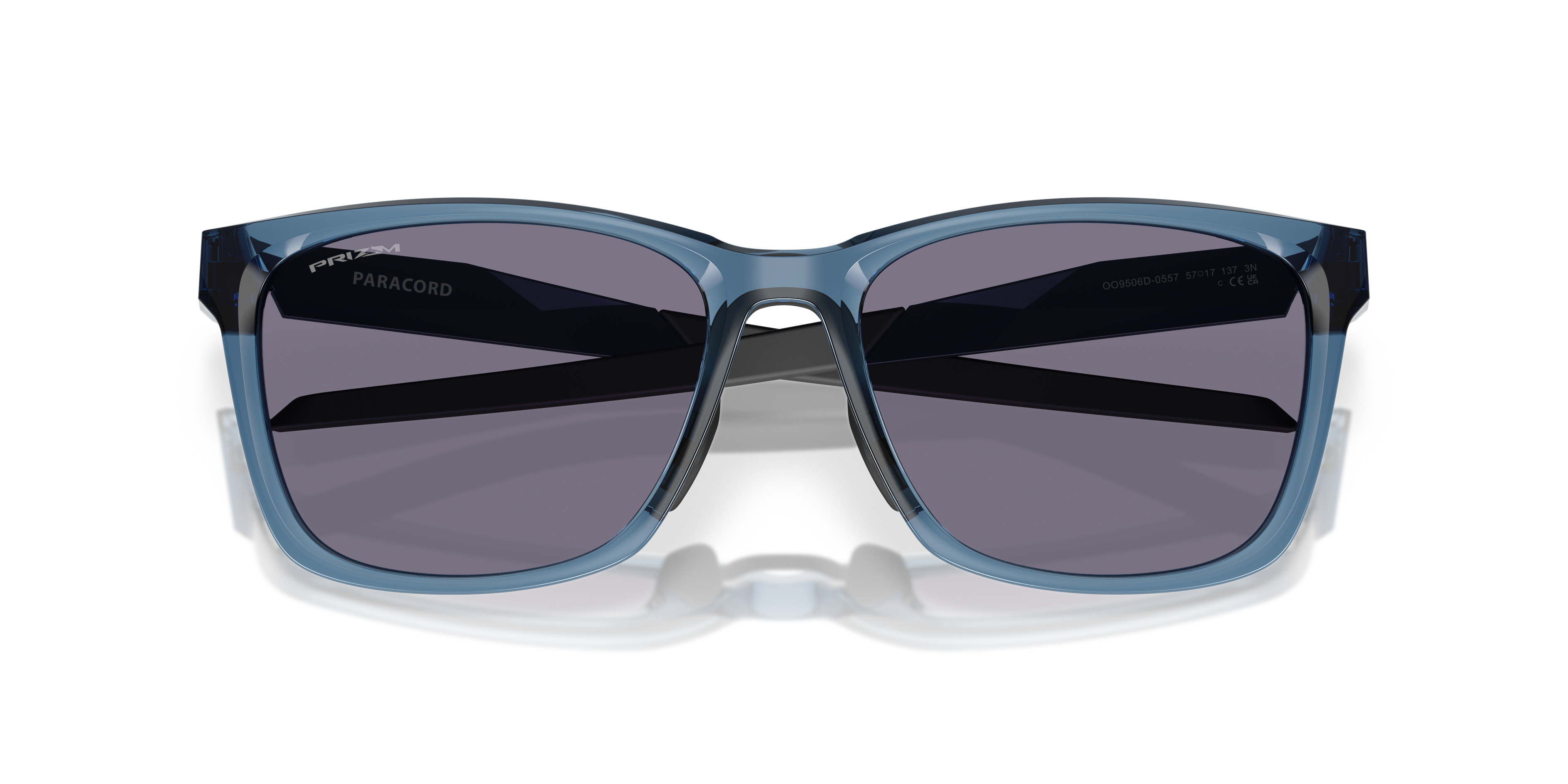 Paracord Prizm Sapphire Lenses, Polished Clear Frame Sunglasses