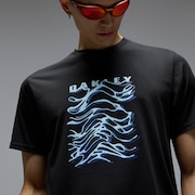 Waterscape Waves Tee - Pitch Black